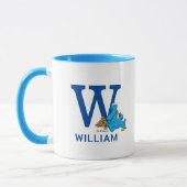 Cookie Monster Eating Cookies Name & Monogram W Tasse (Links)