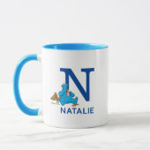 Cookie Monster Eating Cookies Name & Monogramm N Tasse (Links)