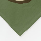 Cookie Monster | Ein glücklicher Camper Fleecedecke (Ecke)