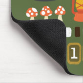 Cookie Monster | Ein glücklicher Camper Mousepad (Ecke)