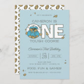 Cookie Monster | Ein hartes Keks Geburtstag Einladung (Vorne/Hinten)