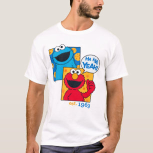 Cookie Monster & Elmo   Ha Ha Yeah T-Shirt