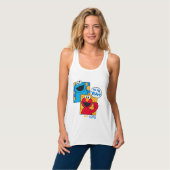Cookie Monster & Elmo | Ha Ha Yeah Tank Top (Vorderseite Vollansicht)