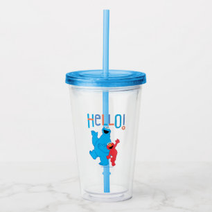 Cookie Monster & Elmo Hallo! Acryltrinkbecher
