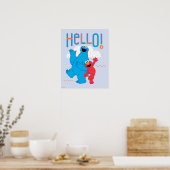 Cookie Monster & Elmo Hallo! Poster (Küche)