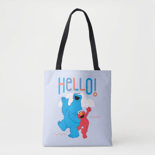 Cookie Monster & Elmo Hallo! Tasche (Vorderseite)