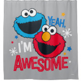 Cookie Monster & Elmo | Ja, ich bin Phantastisch Duschvorhang (Vorderseite)