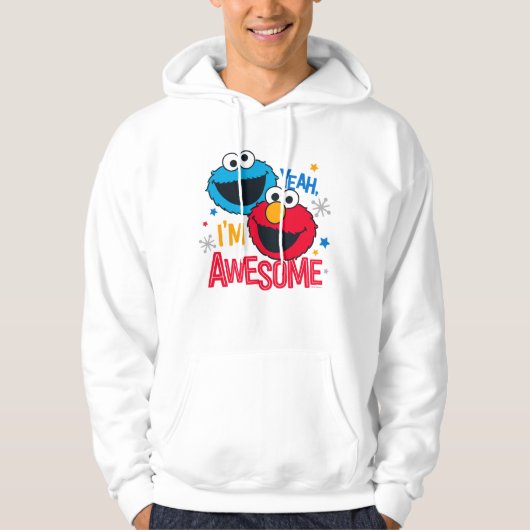 Cookie Monster & Elmo | Ja, ich bin Phantastisch Hoodie (Vorderseite)