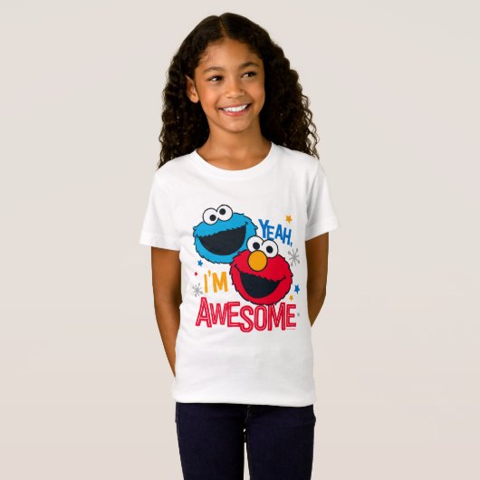 Cookie Monster & Elmo | Ja, ich bin Phantastisch T-Shirt (Vorne ganz)