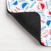 Cookie Monster & Elmo | Rotes und blaues Muster Mousepad (Ecke)