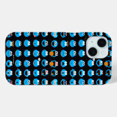 Cookie Monster Emoji Pattern Case-Mate iPhone Hülle (Rückseite (Horizontal))