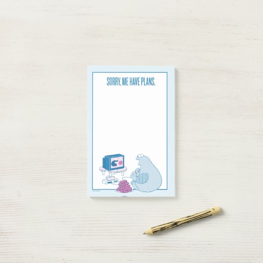 Cookie Monster | Entschuldigung, ich habe Pläne Post-it Klebezettel (Auf Schreibtisch)