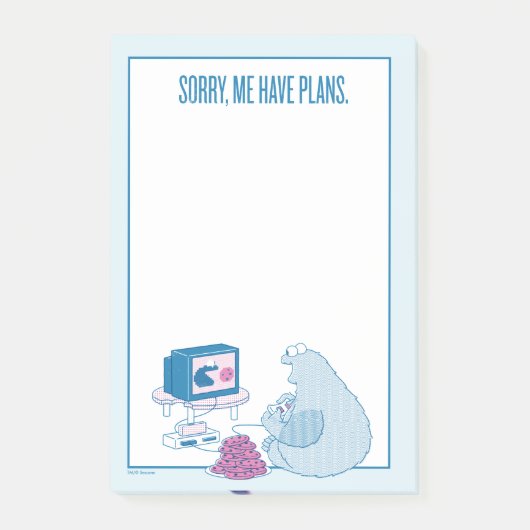 Cookie Monster | Entschuldigung, ich habe Pläne Post-it Klebezettel (Vorderseite)
