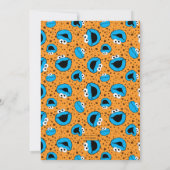 Cookie Monster - erste Einladung zum Geburtstag (Rückseite)