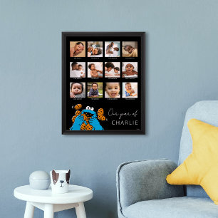 Cookie Monster   Erstes Jahr des Kindes - FotoColl Poster