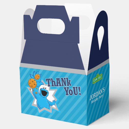 Cookie Monster Extreme Party Geschenkschachtel (Geöffnet)