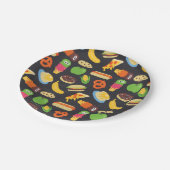 Cookie Monster Feinschmecker LKW-Halbpension Pappteller (Schrägansicht)