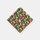 Cookie Monster Feinschmecker LKW-Halbpension Serviette (Ecke)