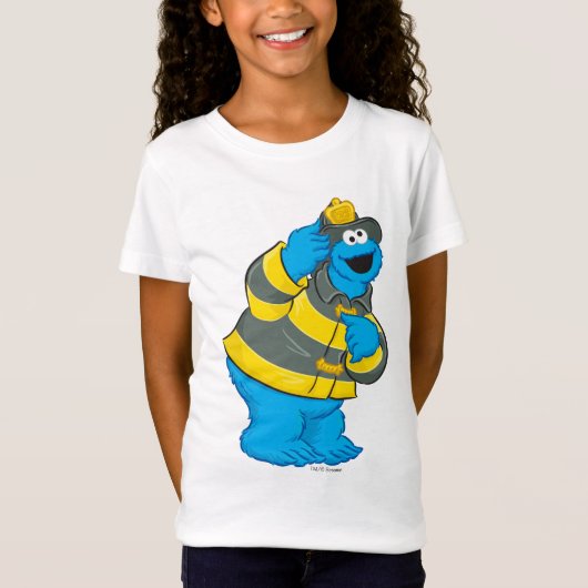 Cookie Monster | Fireman Costume T-Shirt (Vorderseite)