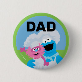 Cookie Monster Food Truck Geburtstagskinder Vater Button