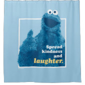 Cookie Monster | Freude und Lachen verbreiten Duschvorhang (Vorderseite)