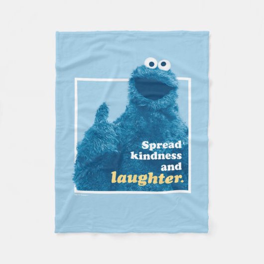 Cookie Monster | Freude und Lachen verbreiten Fleecedecke (Vorderseite)