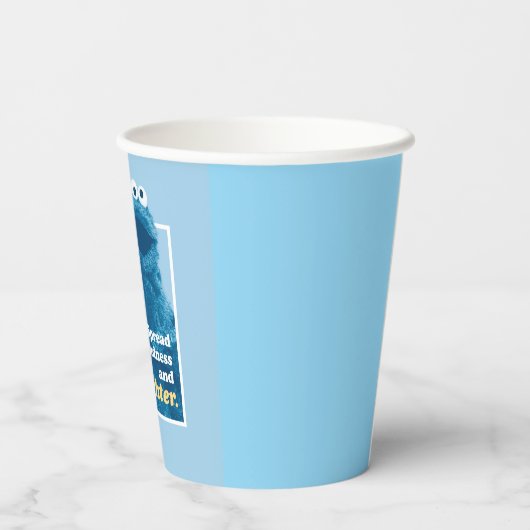 Cookie Monster | Freude und Lachen verbreiten Pappbecher (Rückseite)