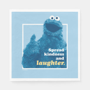 Cookie Monster   Freude und Lachen verbreiten Serviette