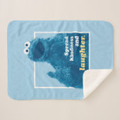 Cookie Monster | Freude und Lachen verbreiten Sherpadecke (Vorderseite (Horizontal))