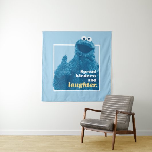 Cookie Monster | Freude und Lachen verbreiten Wandteppich (Beispiel)
