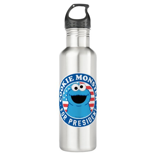 Cookie Monster für den Präsidenten Edelstahlflasche (Vorderseite)
