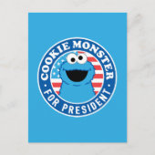 Cookie Monster für den Präsidenten Postkarte (Vorderseite)