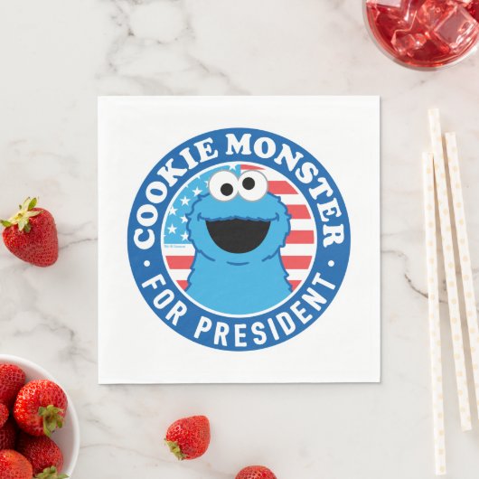 Cookie Monster für den Präsidenten Serviette (Beispiel)