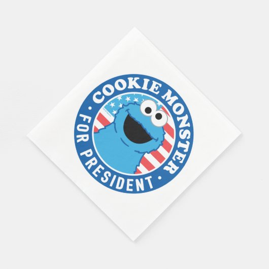 Cookie Monster für den Präsidenten Serviette (Ecke)