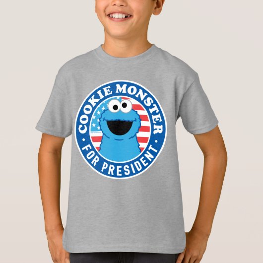 Cookie Monster für den Präsidenten T-Shirt (Vorderseite)