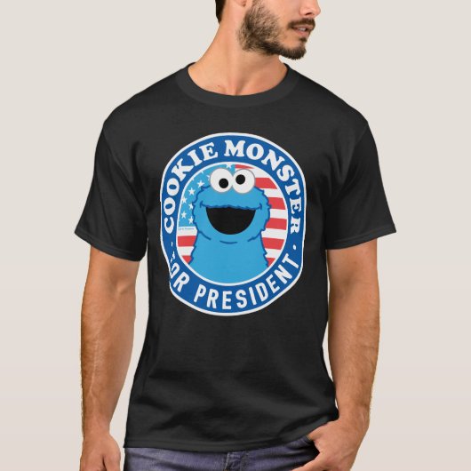 Cookie Monster für den Präsidenten T-Shirt (Vorderseite)