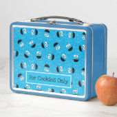 Cookie Monster Fur Gesichtspattern Metall Brotdose (Beispiel)