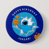 Cookie Monster Geburtstag Button (Vorderseite)