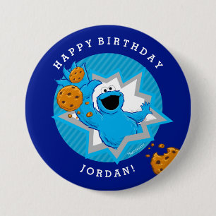 Cookie Monster Geburtstag Button
