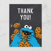 Cookie Monster Geburtstag Chalkboard Vielen Dank
