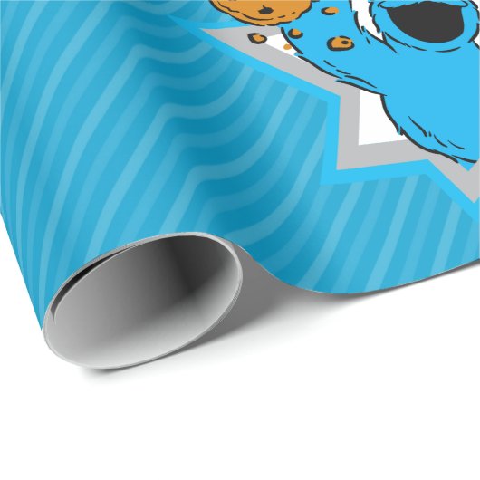 Cookie Monster Geburtstag Geschenkpapier (Rolleneckpunkt)