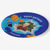 Cookie Monster Geburtstag Pappteller (Schrägansicht)