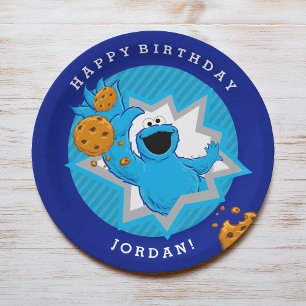 Cookie Monster Geburtstag Pappteller