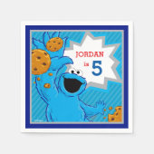 Cookie Monster Geburtstag Serviette (Vorderseite)