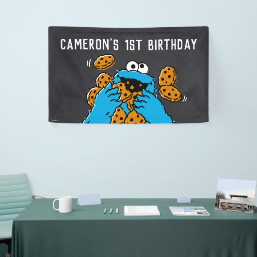 Cookie Monster Geburtstagskappe Banner (Messeveranstaltung)