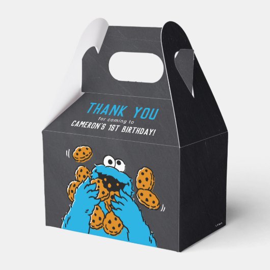 Cookie Monster Geburtstagskappe Geschenkschachtel (Vorderseite)