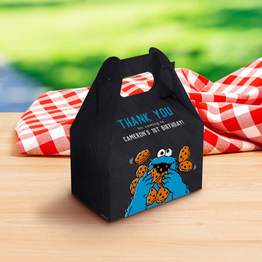 Cookie Monster Geburtstagskappe Geschenkschachtel