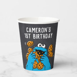 Cookie Monster Geburtstagskappe Pappbecher