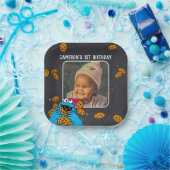 Cookie Monster Geburtstagskappe Pappteller (Party)