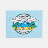 Cookie Monster | Genießen Sie das Leben einen Biss Fleecedecke (Vorderseite (Horizontal))